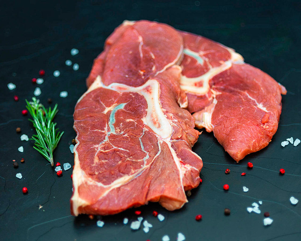 Beef BBQ Steak - 2 Pieces <br> [Grain Fed Yearling] <br> (~750g pack)