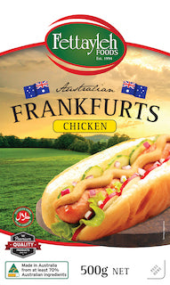 Chicken Frankfurts, Fettayleh <br> (500g pack)